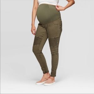Jegging + crossover panel in Olive